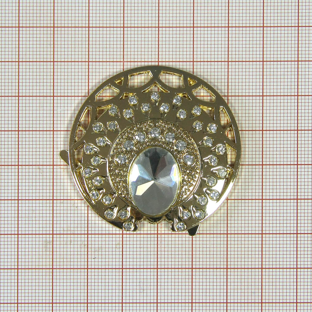 Краб металл ZC-7906 /краб/ GOLD, шт. Крабы Металл Геометрия Декор