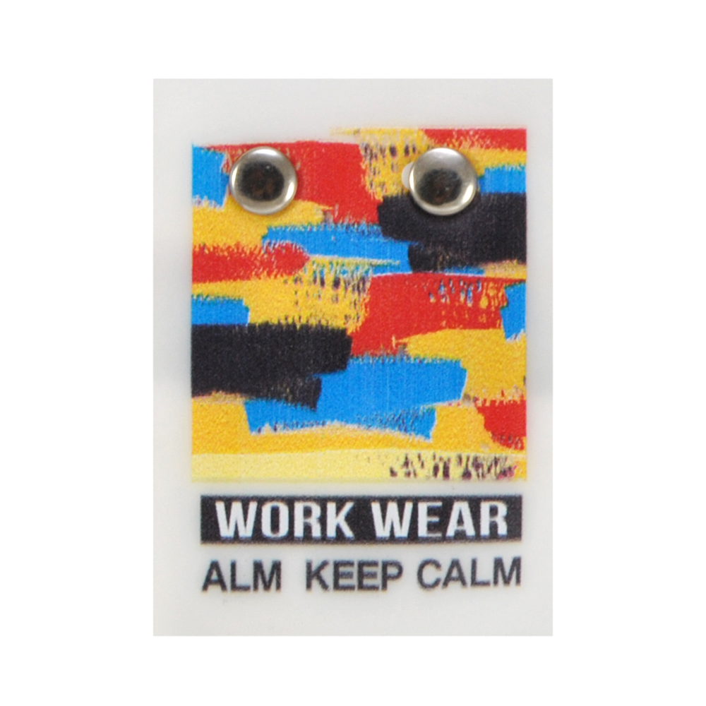 Лейба клеенка  с хольнитенами Work Wear, 3,5*5см, черный, желтый, красный, синий, шт. Лейба Клеенка