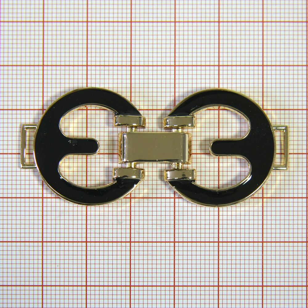 Перетяжка SF12614 GOLD, черная эмаль . Перетяжка металл