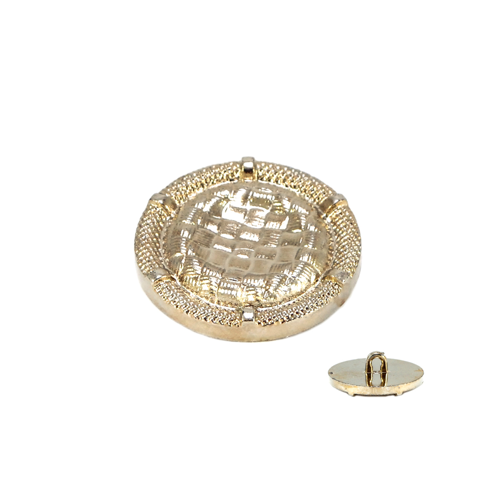 Пуговица TR-16 nik 25мм. Пуговица металлизированная