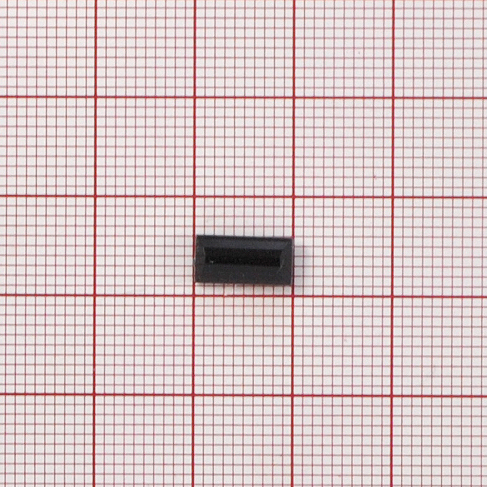 Стразы Д на клей, прямоуг 5*10мм черный 37, 1тыс.шт. Стразы на клей