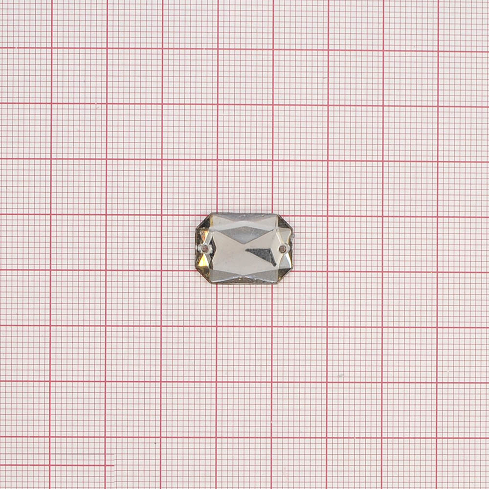 Стразы Д пришивн. многогран 13*18мм серый 6, 1тыс.шт. Стразы пришивные