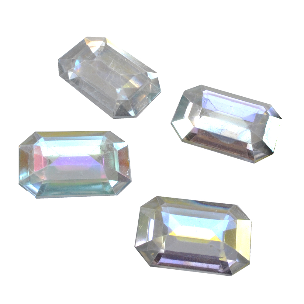 Стразы стеклянные на клей многранник (28*40мм) хамелеон, 1тыс.шт. Стразы на клей