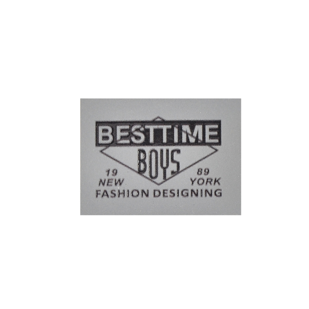 Лейба светоотражающая,  BESTTIME, 3*4см, серый, черный, шт. Лейба Кожзам