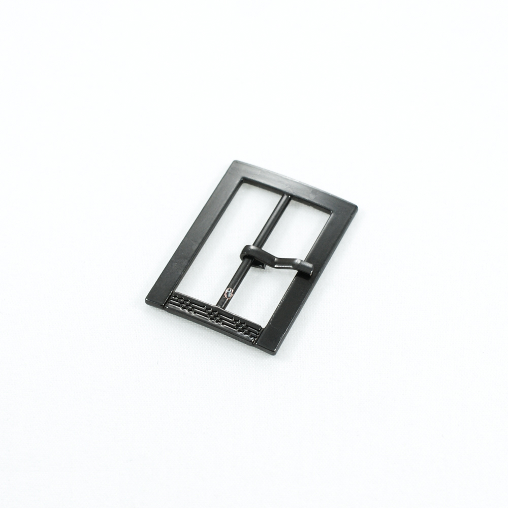 Пряжка металл 21004-1 прямоугольная 2,5см BLACK NIKEL . Пряжка