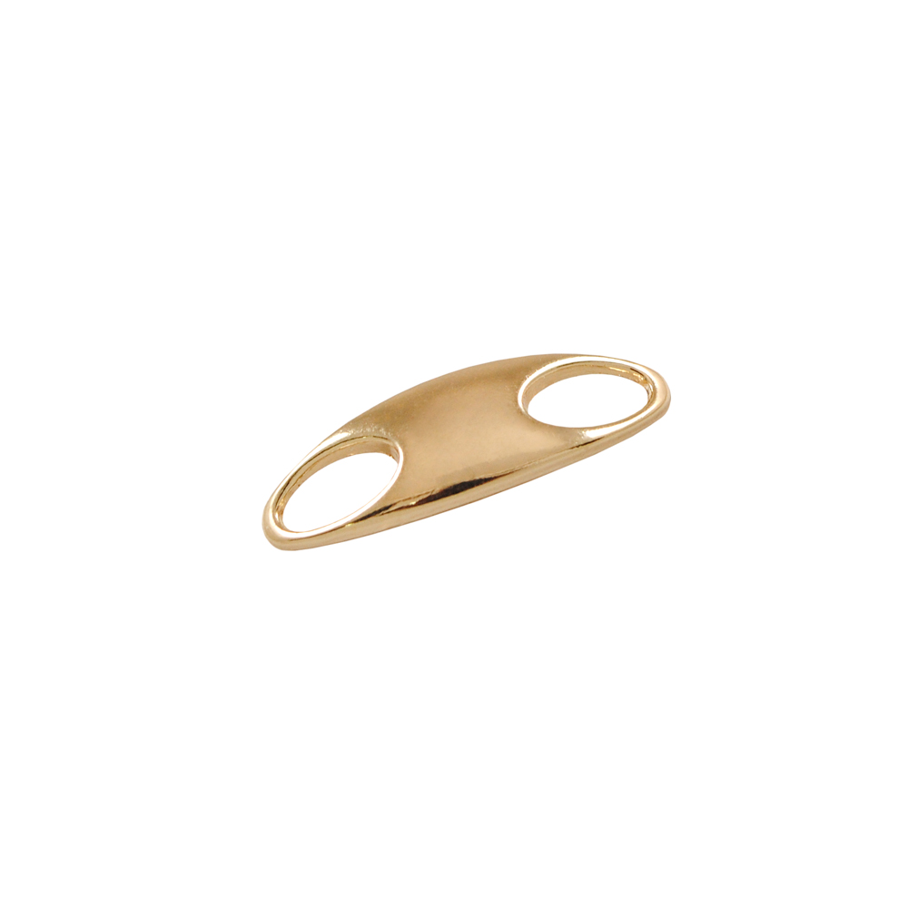 Перетяжка 2 отв. 2,4см, GOLD,  шт. Перетяжка металл