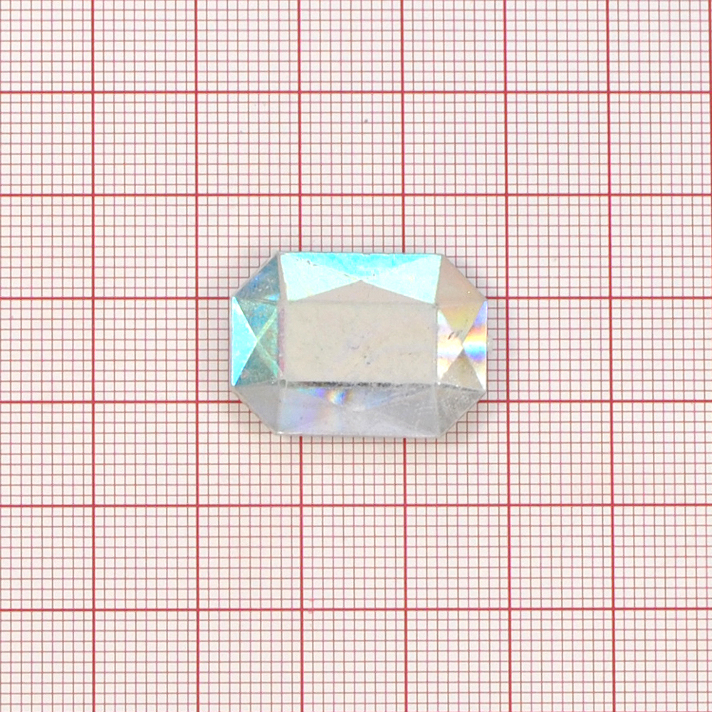 Стразы стеклянные на клей многранник плоский (18*25мм) хамелеон, 1тыс.шт. Стразы на клей