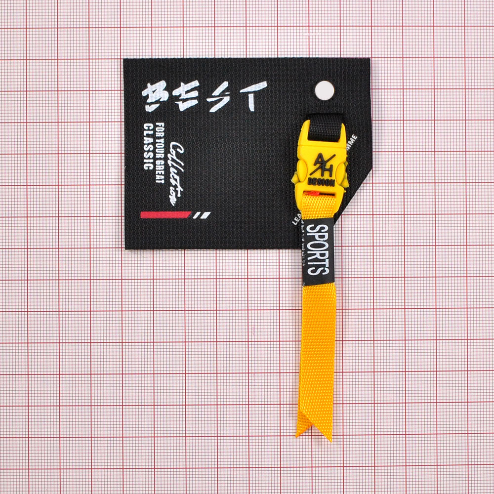 Лейба тканевая с подвеской BEST, 7,7*12см, черный, белый, красный, желтый, шт. Лейба Ткань