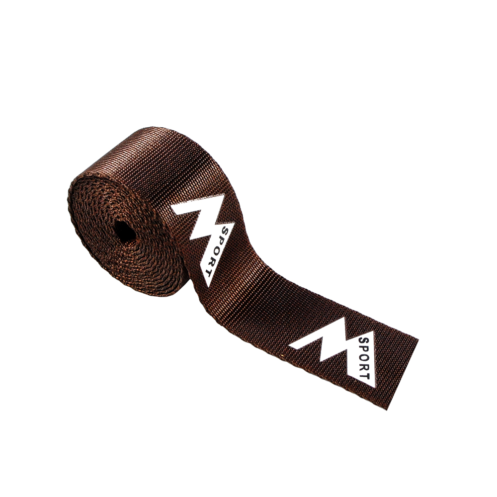 Тесьма M SPORT 2,5см коричневая  ярд. Тесьма