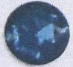 Стразы стеклянные пришивные №12 круглый синий (12мм), 1тыс.шт. Стразы пришивные