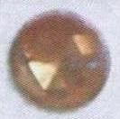 Стразы стеклянные пришивные №10 круглый янтарный (10мм), 1тыс.шт. Стразы пришивные