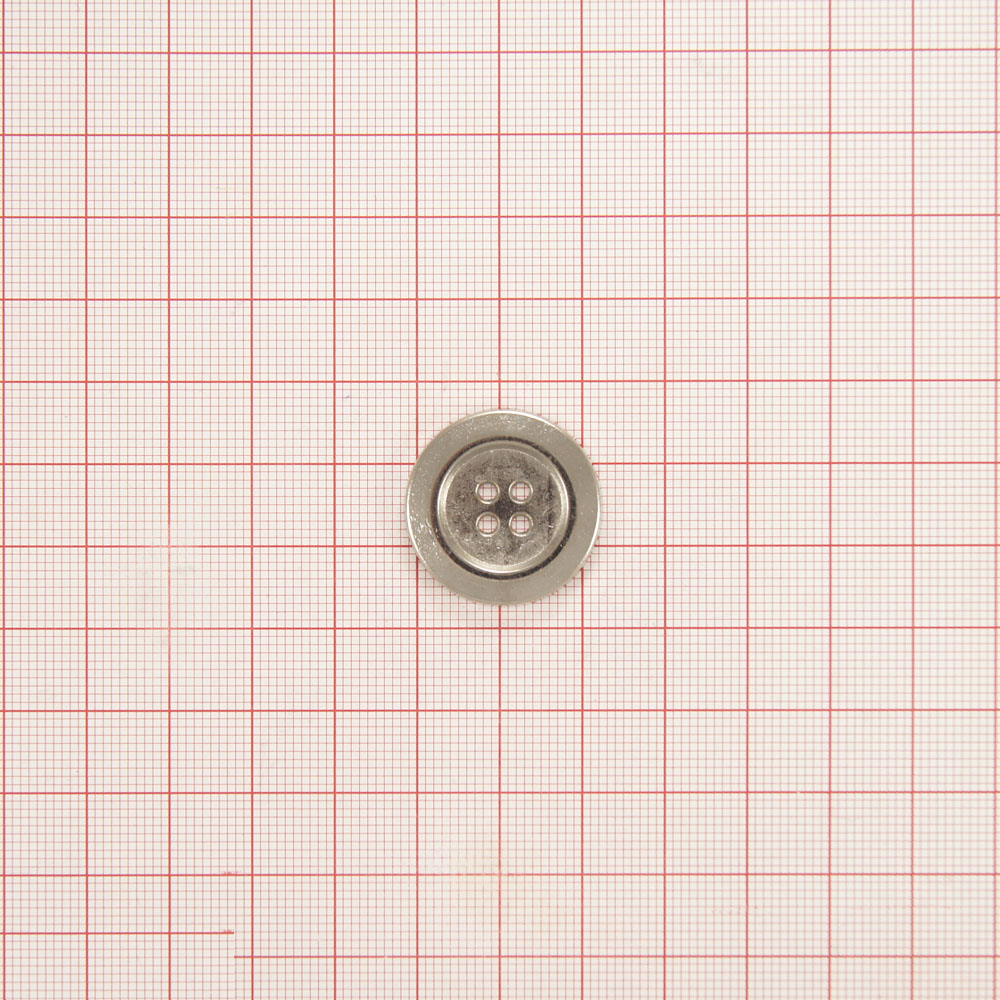 Пуговица AD-63-36 nik 23мм. Пуговица металлическая