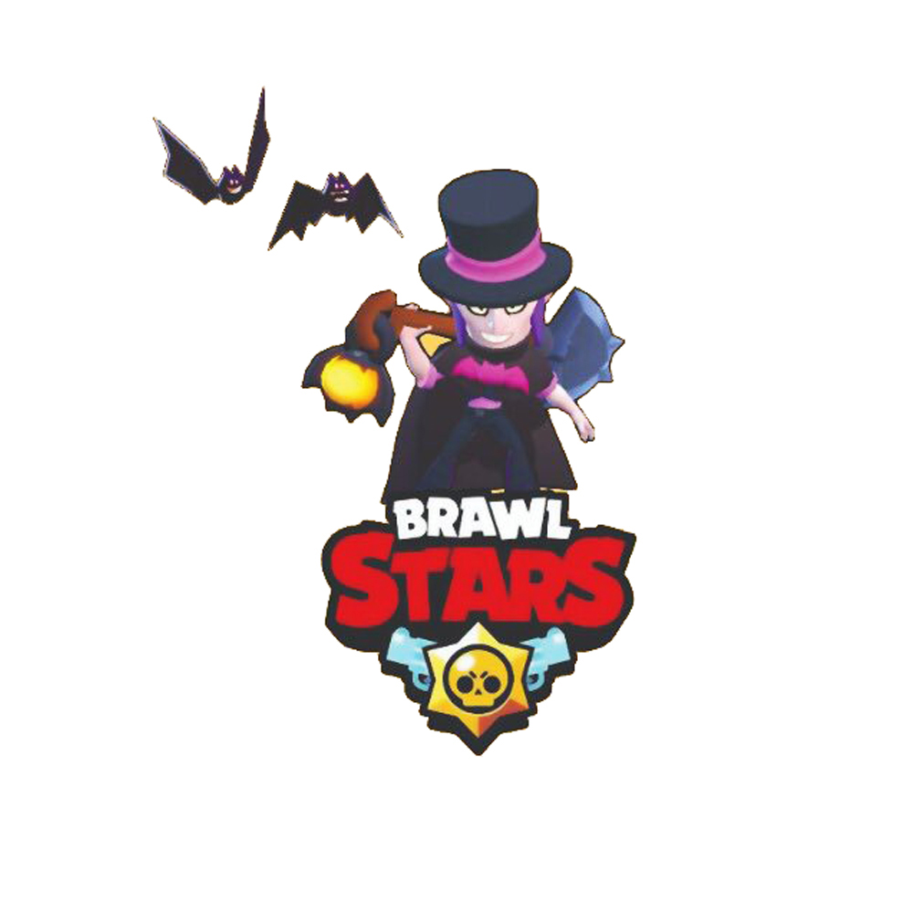 Термоаппликация Brawl Stars №4-3 (Мортис Летучая мышь) 15*20см, шт. Термопереводки Детские