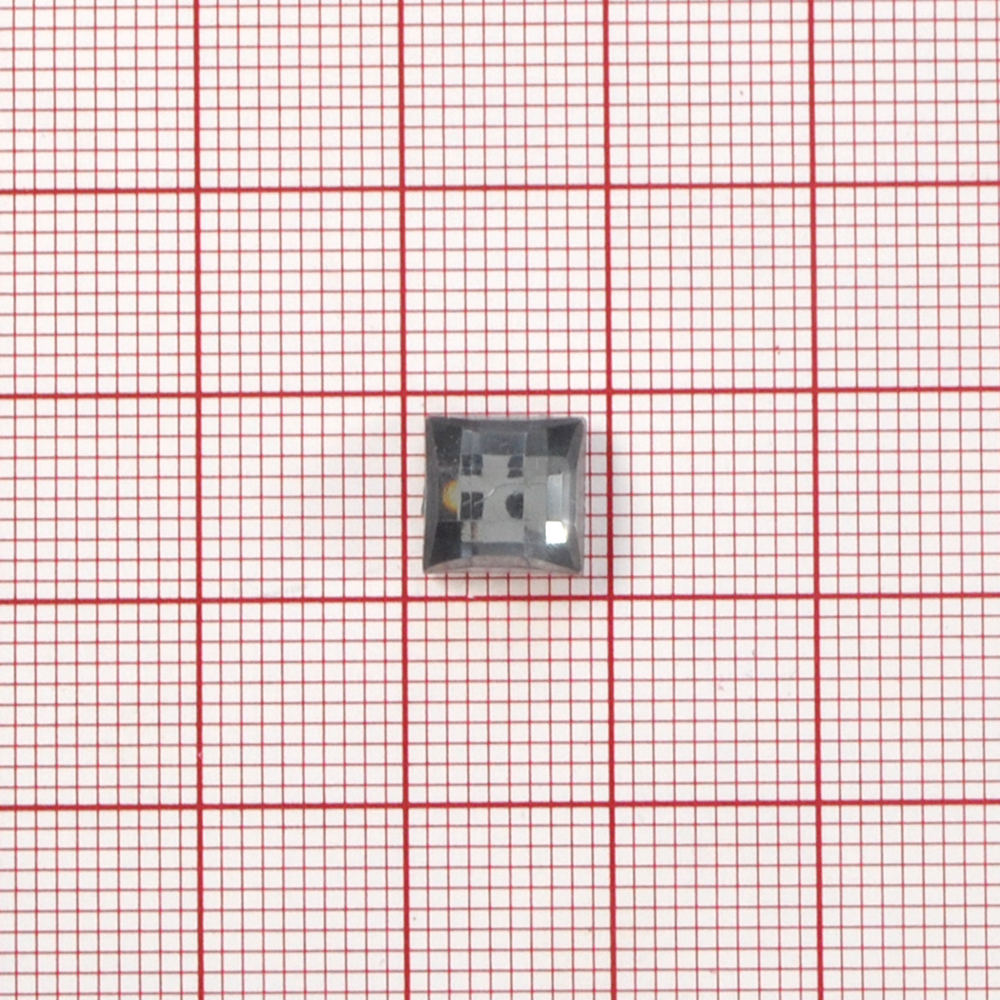 Стразы Д на клей, квадрат 8*8мм серый 6, 1тыс.шт. Стразы на клей