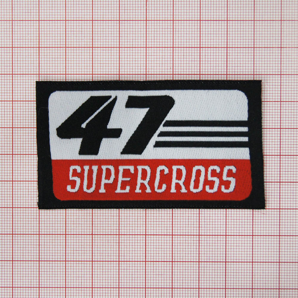 Нашивка 47 Super Cross, 8*5*5см. Шеврон Нашивка