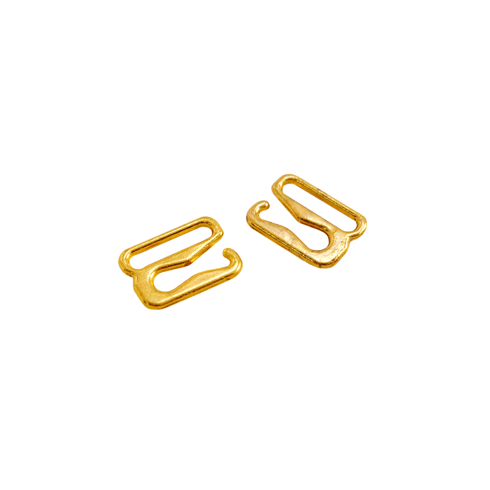 Крючок бельевой металл А908 GOLD 8,0*5,0мм (внутр.), 10,7*8,5мм (внешн.), 1т.шт, уп. Крючок бельевой