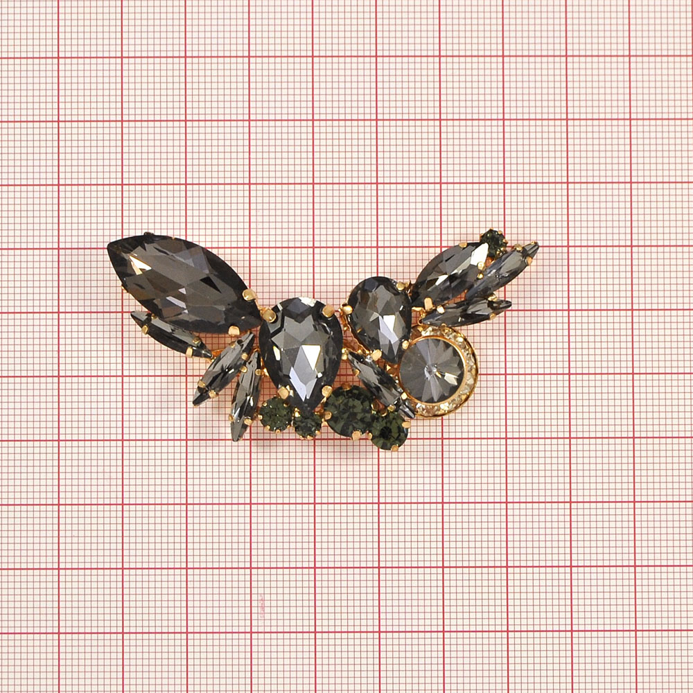 Краб металл Муравей 3.5*3.5см GOLD, Black diamond камни. Крабы Металл Геометрия Декор