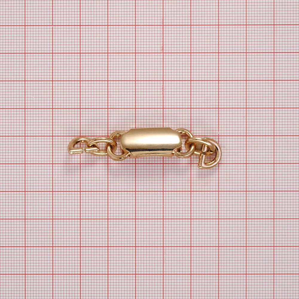 Перетяжка 11721 Браслет 58*12мм GOLD. Перетяжка металл