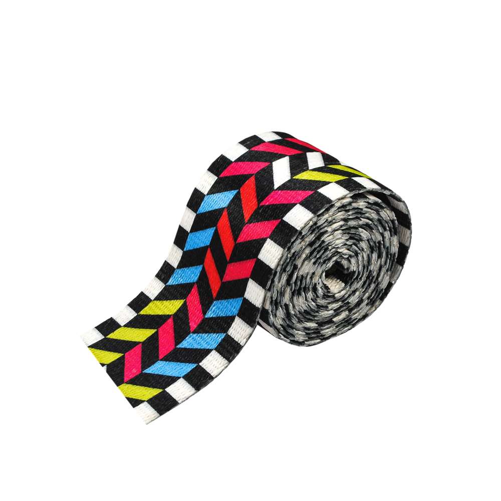 Тесьма Ёлочка шахматка 5см, черный, светло-серый, голубой, красный, малиновый., салатный, 50ярд. Тесьма