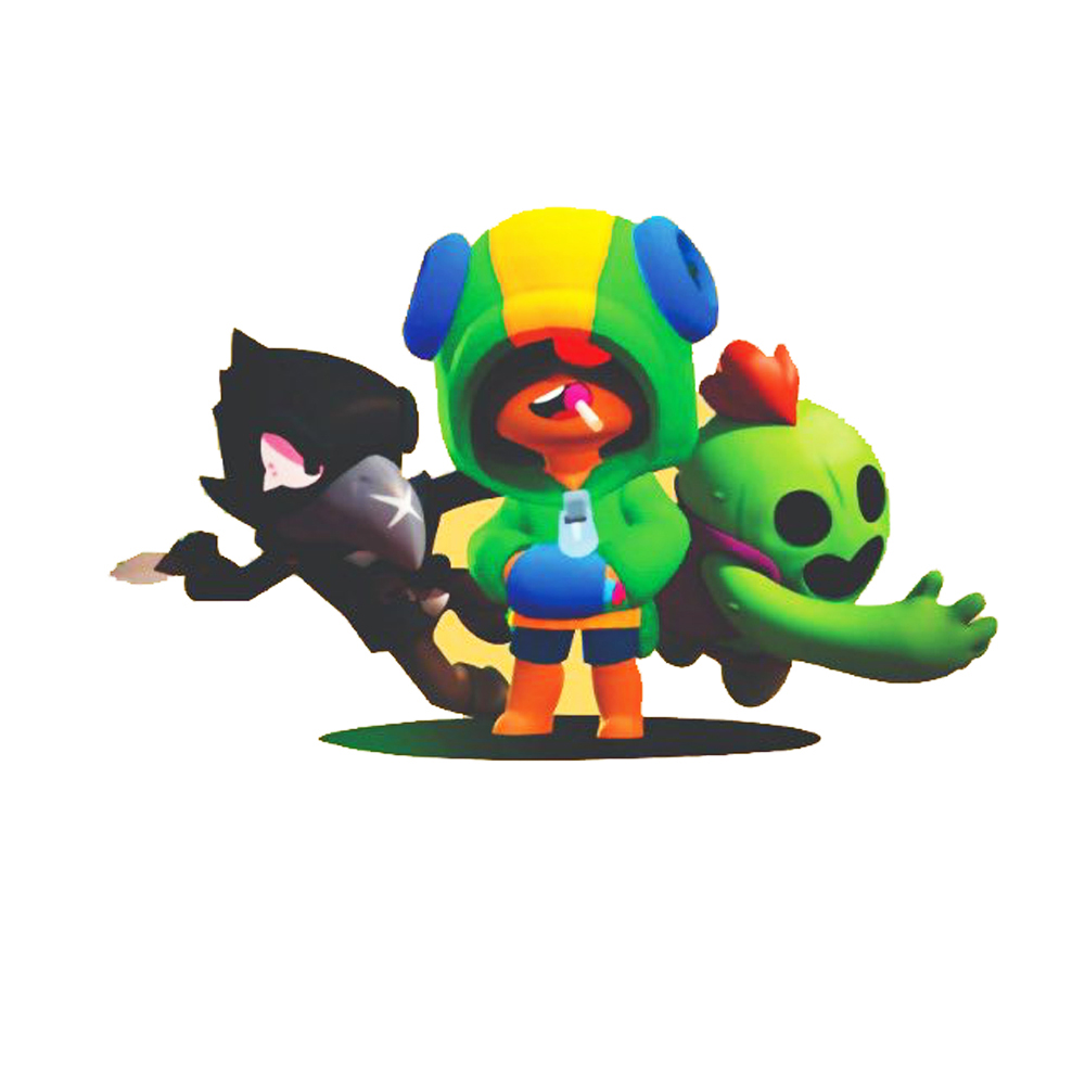 Термоаппликация Brawl Stars №4-1 (Леон команда) 23*14см, шт. Термопереводки Детские