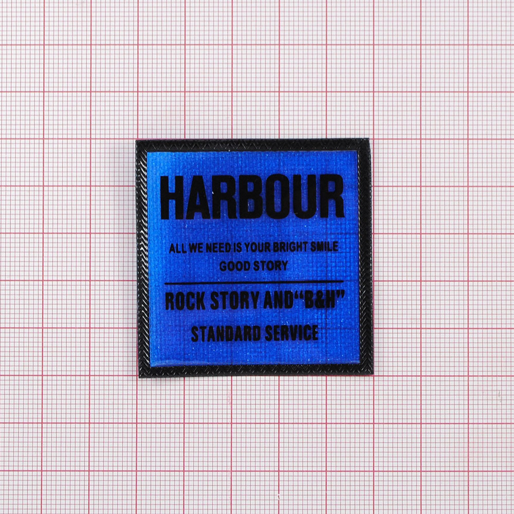 Лейба клеенка HARBOUR, 5*5см, черный, синий, шт. Лейба Клеенка