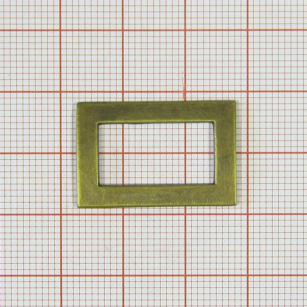Рамка металлическая 6009 18*9мм ANTIK brass . Пряжка, перетяжка