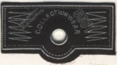 Лейба тканевая A8607 62*33мм Collestion 6601, шт. Лейба Ткань