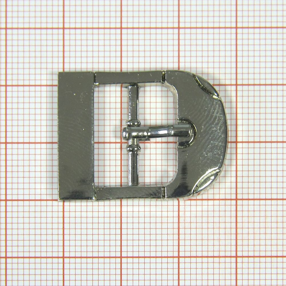 Пряжка метал 61532 15мм NIKEL, шт. Пряжка