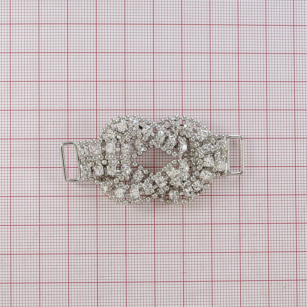 Укр.стекл. 252-03 перетяжка Узел, шт. Перетяжка металл со стразами