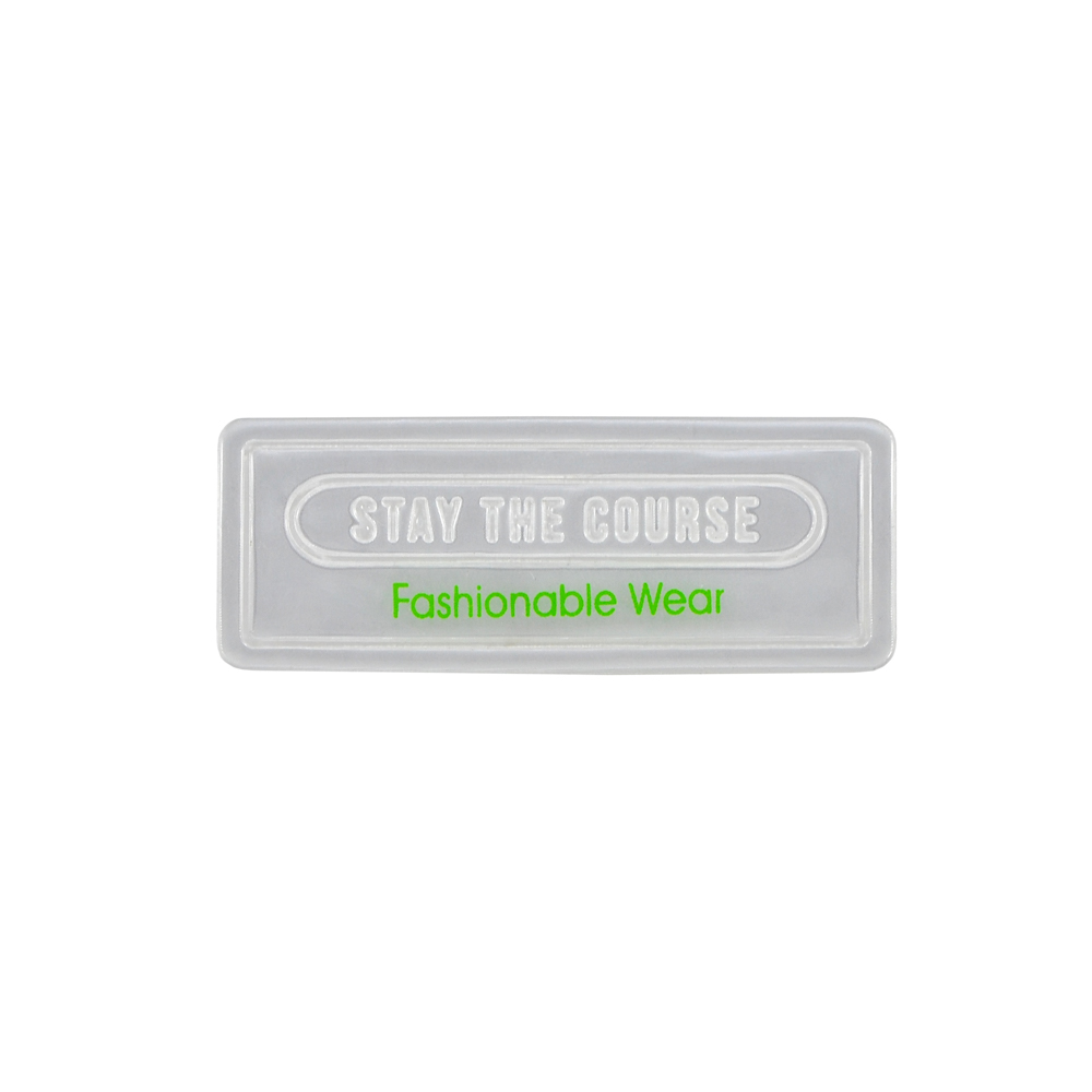 Лейба светоотражающая STAY THE COURSE 2,7*6,8см, серый,черный,зеленый шт. Лейба Кожзам