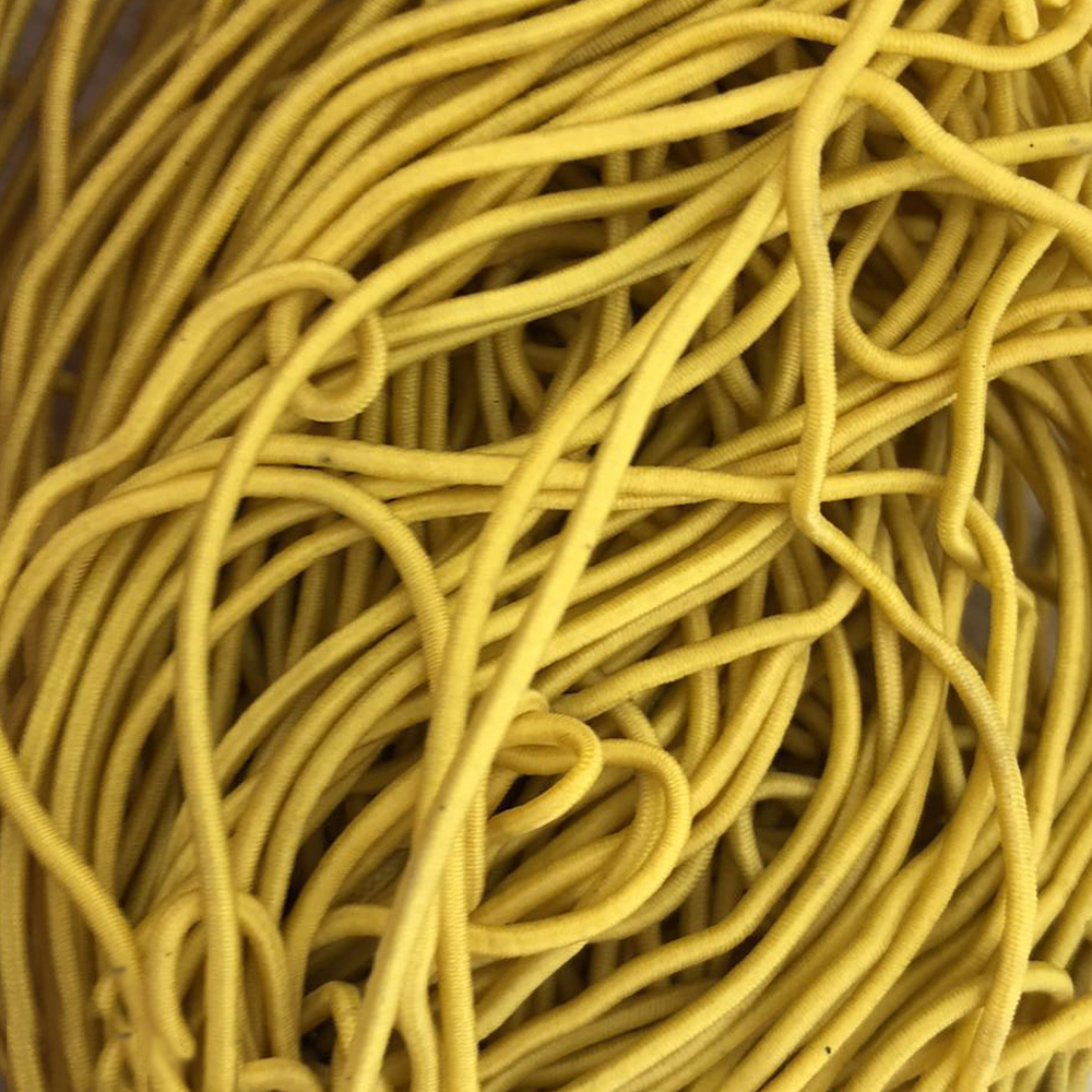 Резинка шляпная цветная (зеленая, лиловая, желтая), 50м. Резинка