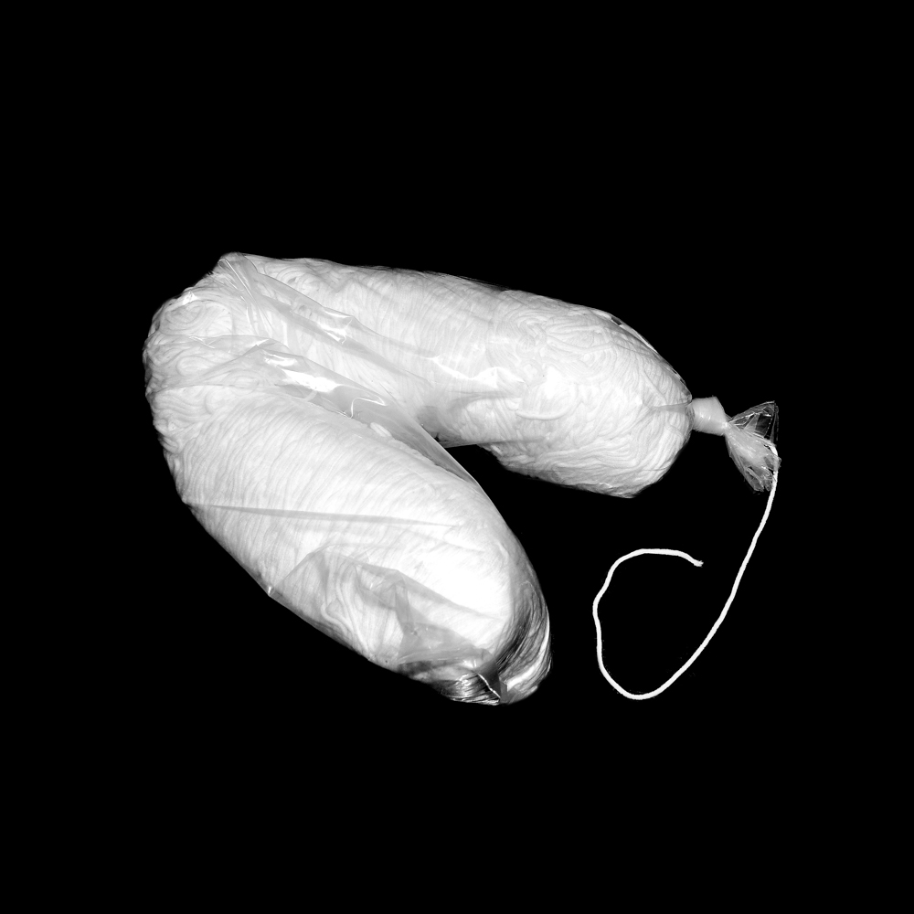 Резинка круглая 2мм (1кг = 1220м / 1м = 0,00082кг / растяжение 1:2,6) белая в коробке /Турция/, м. Резинка