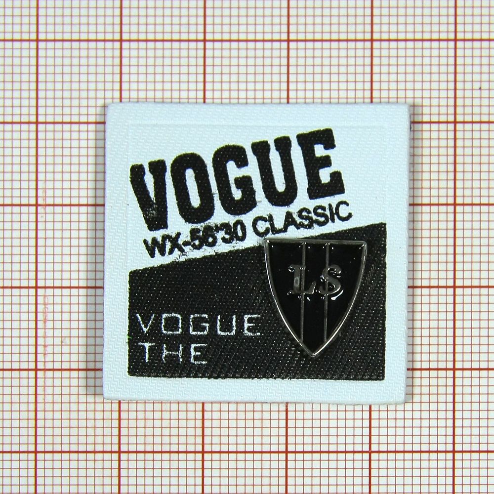 Лейба п/у Vogue WX-56 бело-черная, краб мет.LS Пластина, шт. Лейба Кожзам
