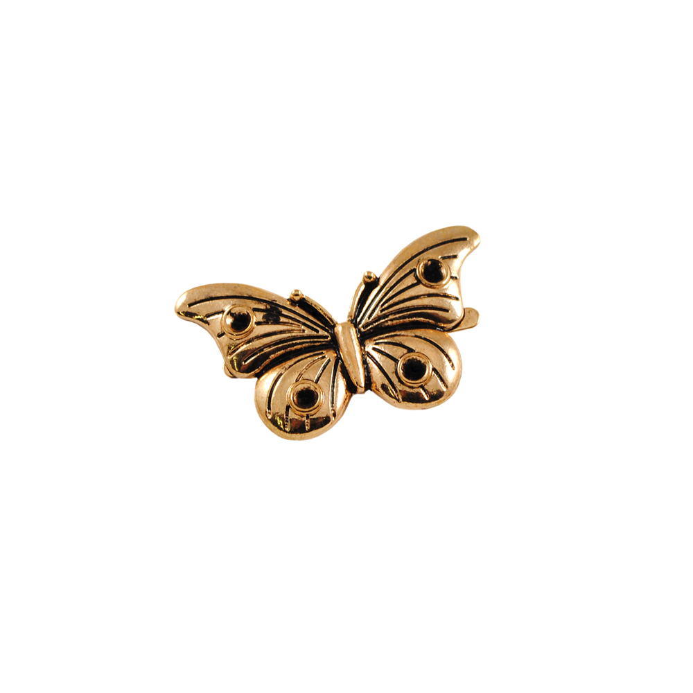 Краб металл Бабочка 42*25мм ANTIC GOLD, шт. Крабы Металл Цветы, Жуки