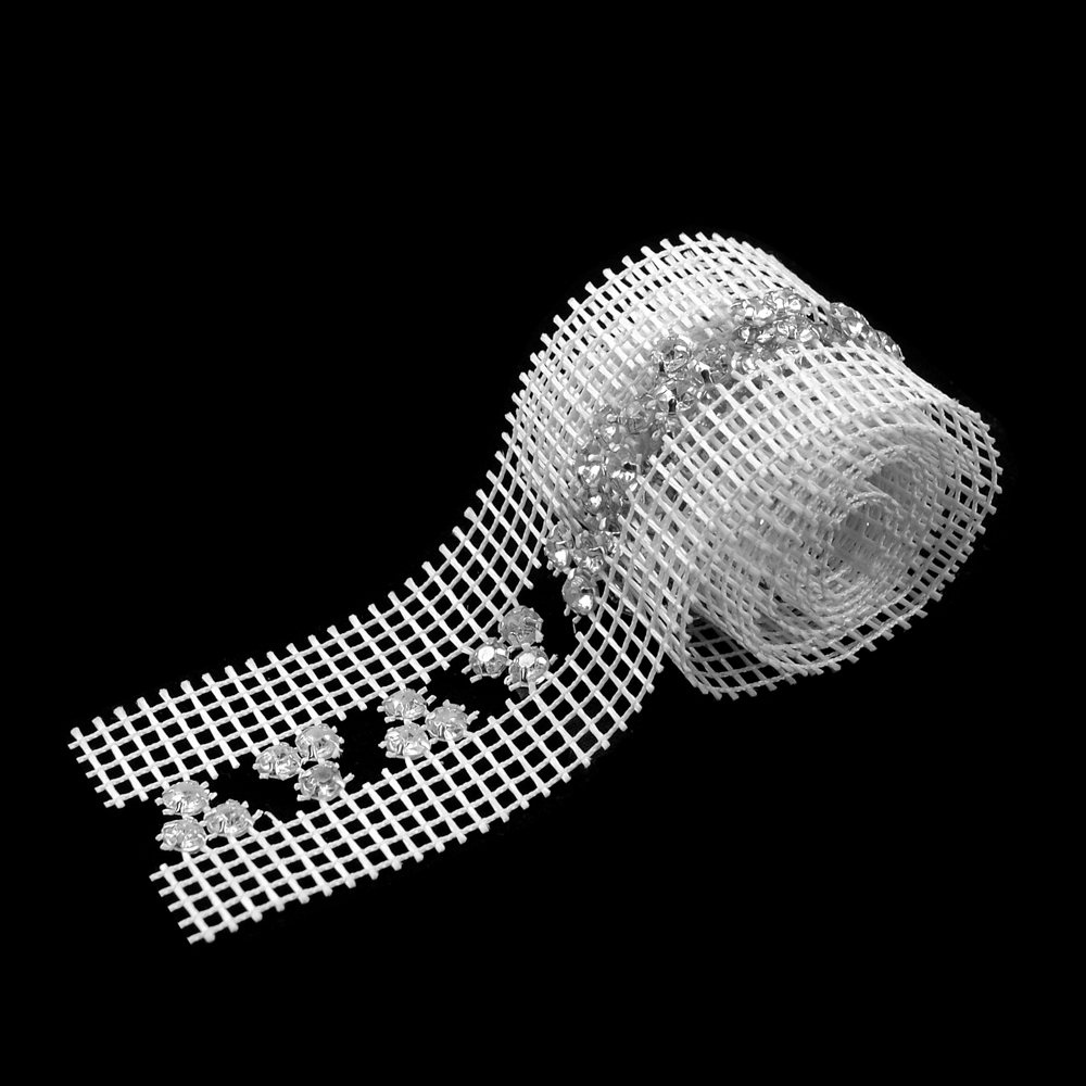 Тесьма декоративная стекло Т- 3 /пирамида/ 9м. Тесьма Стекло