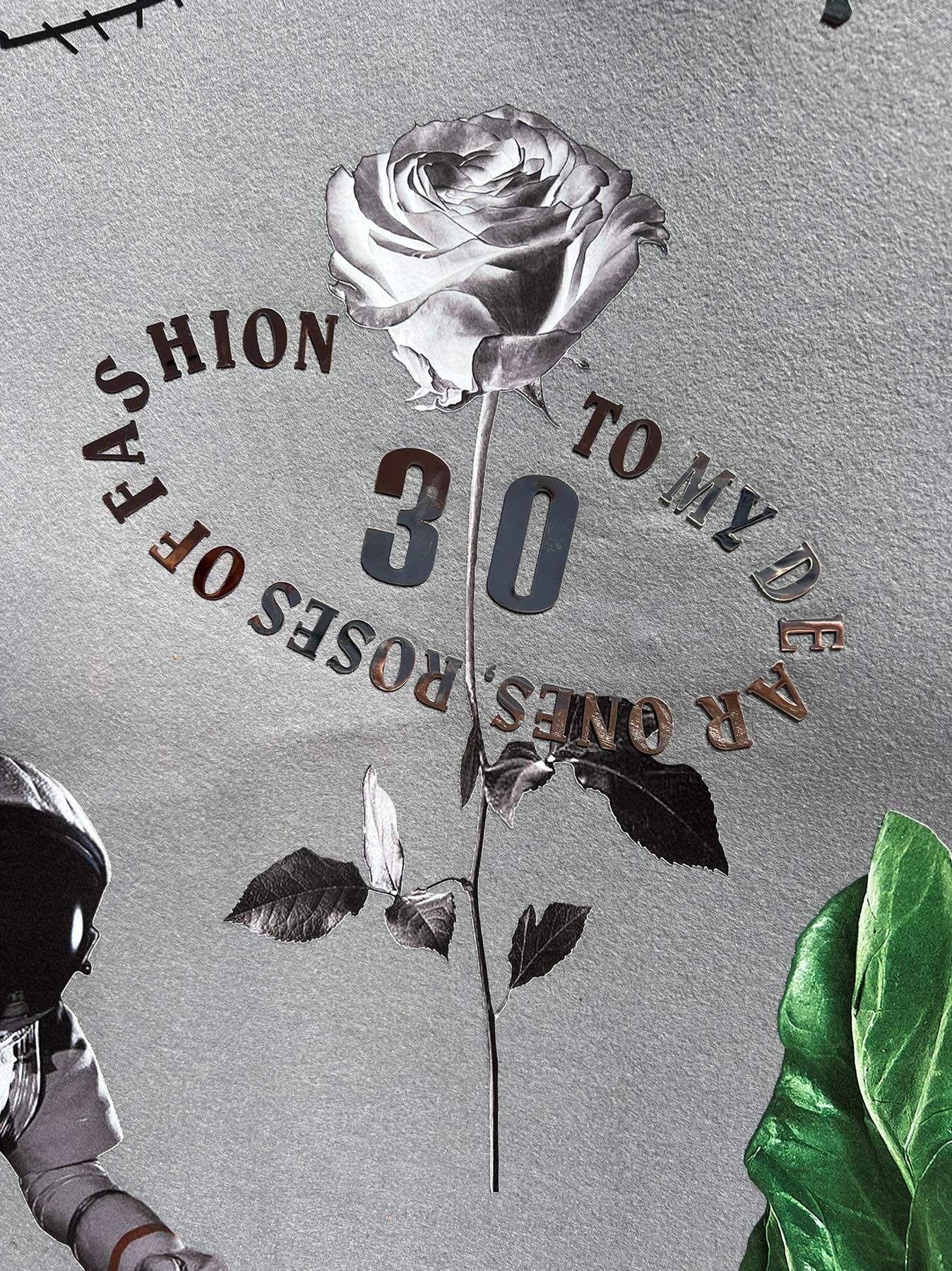 Термоаппликация Роза, 30*20см, Rose of fashion to my dear ones. Термопереводки Резиновые, Термопленка