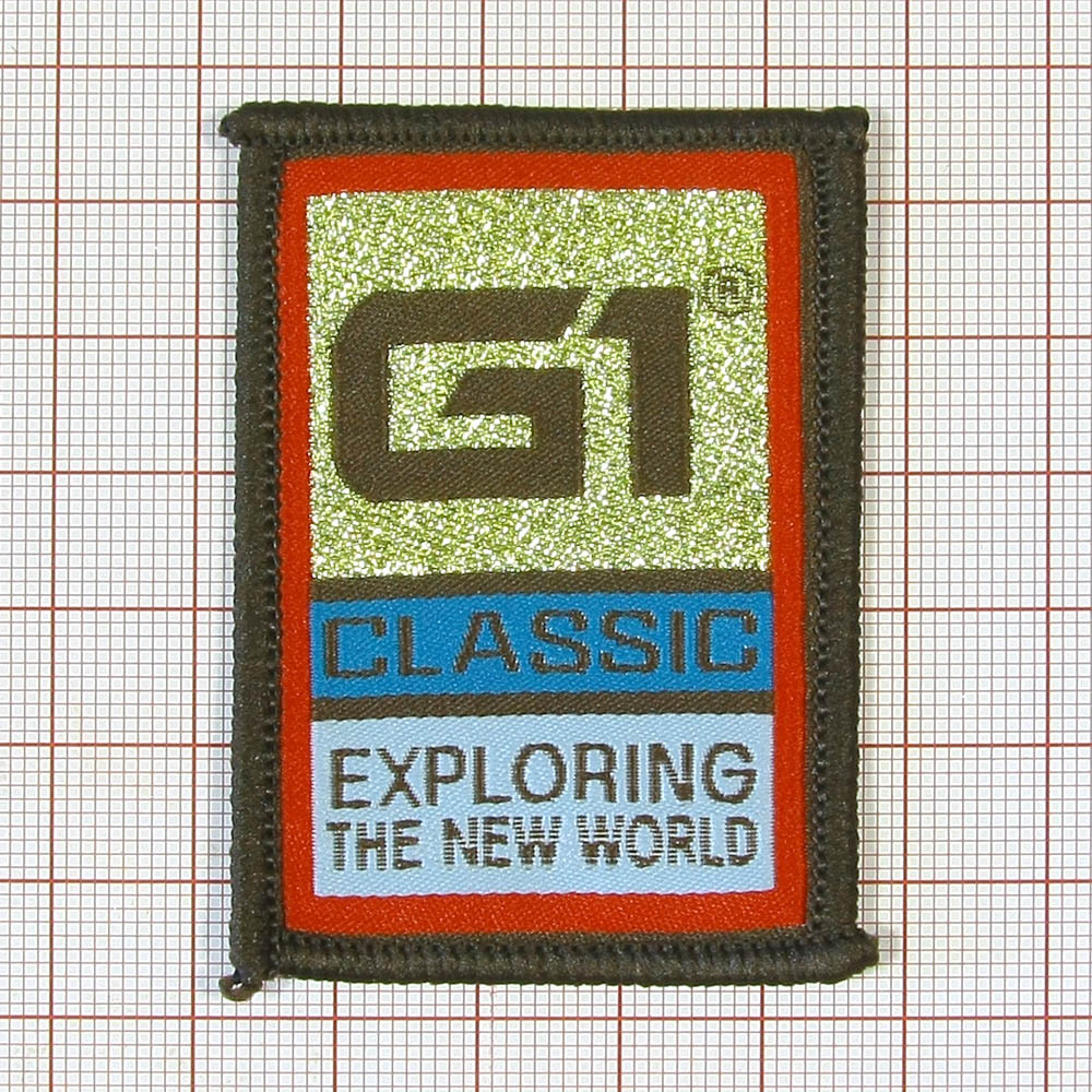 Нашивка тканевая рамка G1 classic 6,5*4,5см цветная, шт. Нашивка Вышивка, Ткань