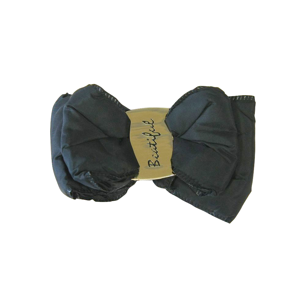 Аппликация декор обувная 39 Дутик черный, перетяжка beautiful, шт. Аппликации Пришивные Цветы Банты