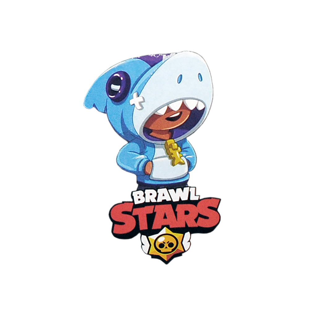 Термоаппликация Brawl Stars №5-8 (Акула) маленькая 6*10см, шт. Термопереводки Детские