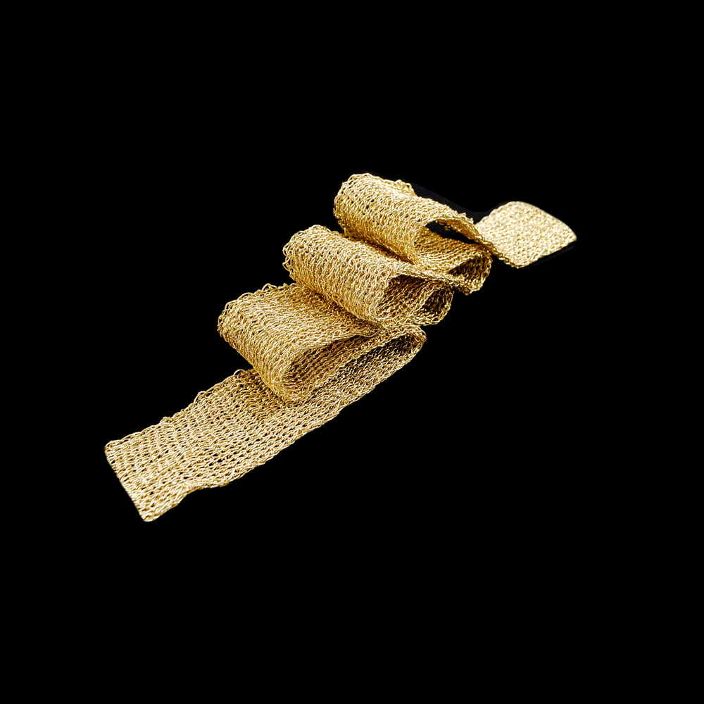 Тесьма сети Вязка 3см, золото, 25ярд. Тесьма