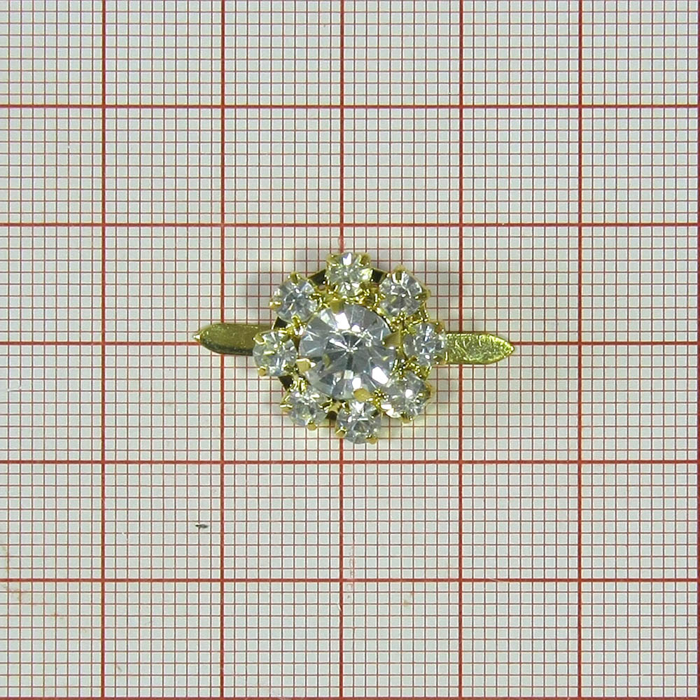 Краб металл А-119 (8794) GOLD / ромашка краб мал. Крабы Металл Геометрия Декор