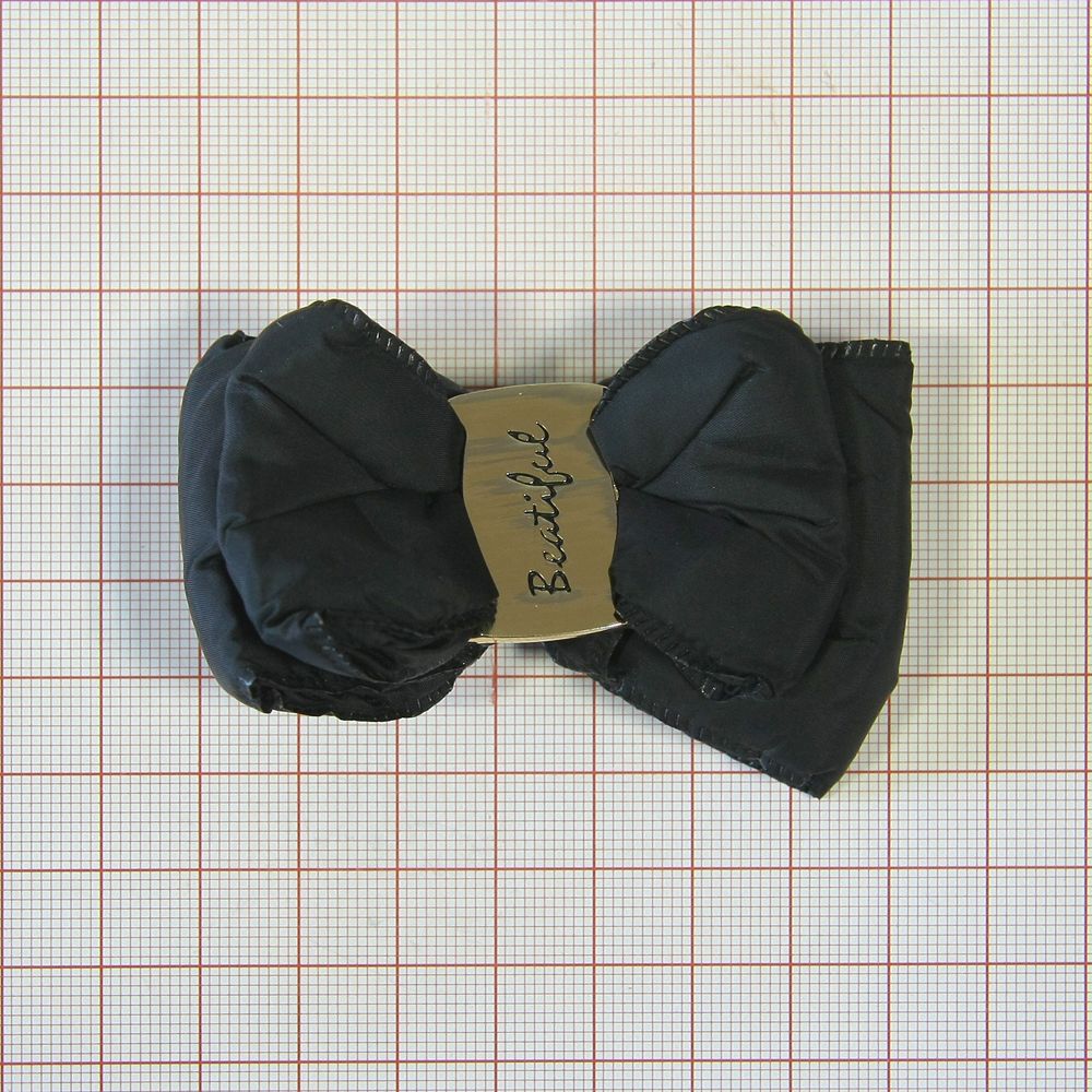 Аппликация декор обувная 39 Дутик черный, перетяжка beautiful, шт. Аппликации Пришивные Цветы Банты