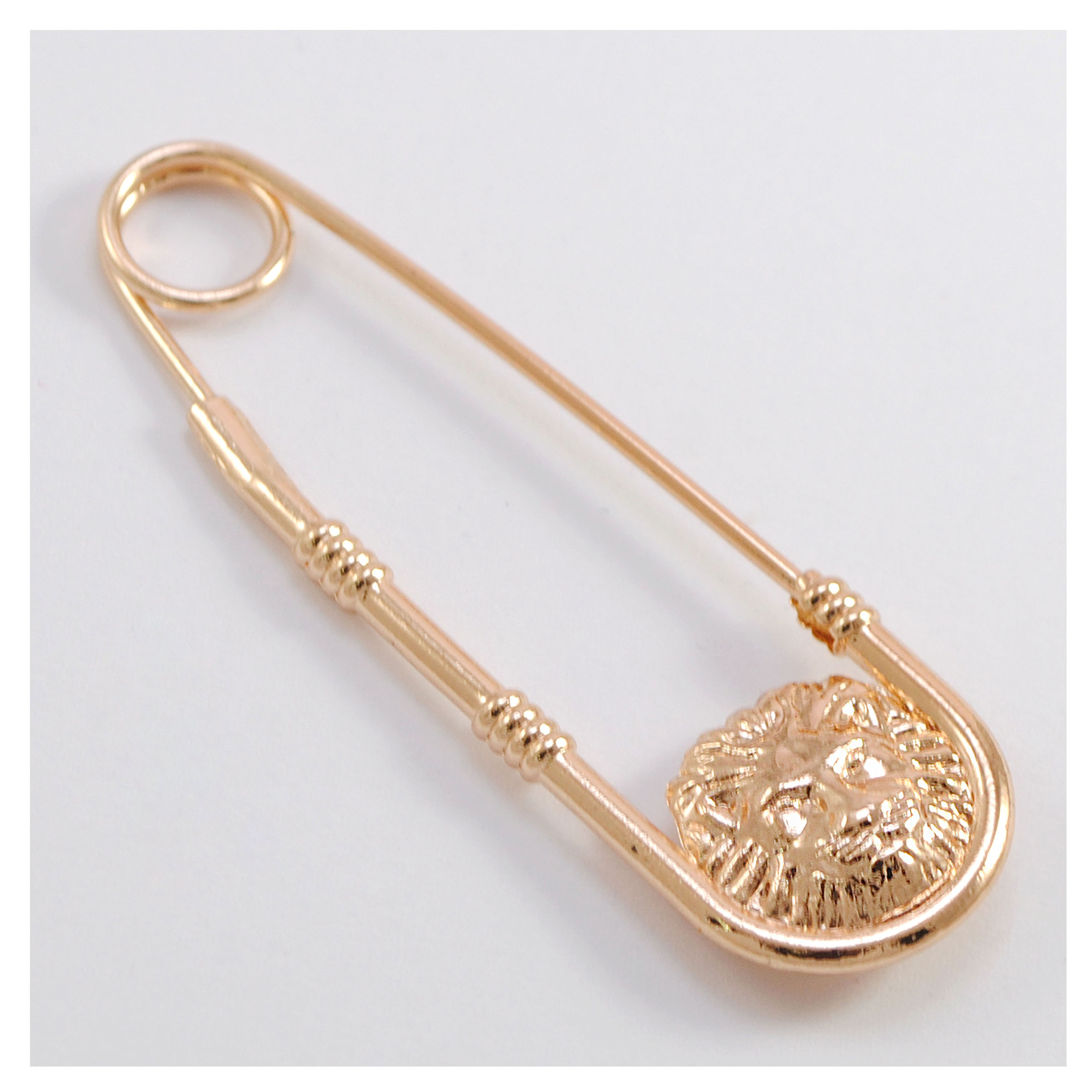 Булавка, Лев, 7*2,1см, золото, шт. Булавки