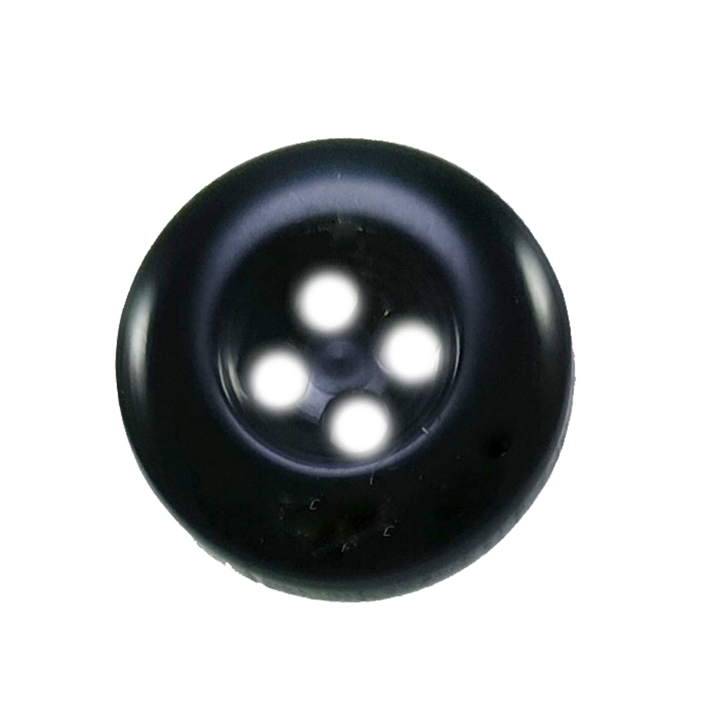 Пуговица пластик, 15мм, черная, шт. Пуговица Пластик