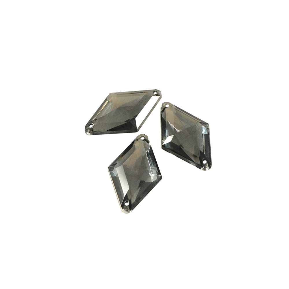 Стразы Д пришивн. ромб 18*30мм серый 6, 1тыс.шт. Стразы пришивные