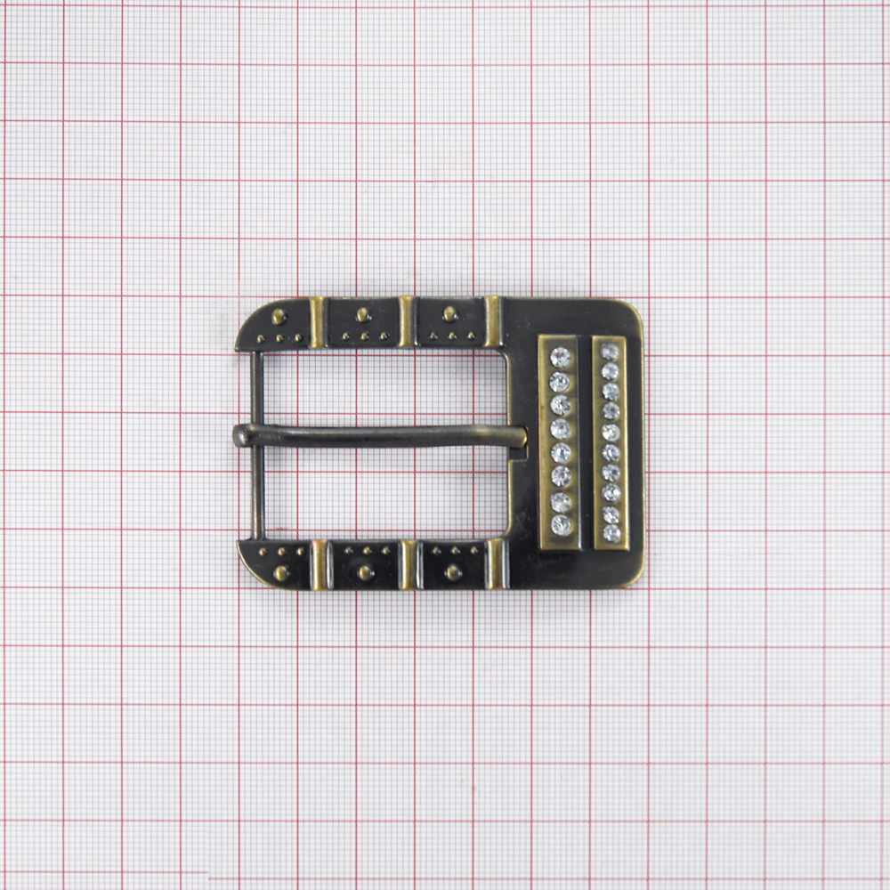 Пряжка металл A9347 31мм ANTIK brass brush . Пряжка