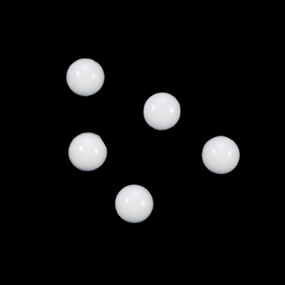 Носик плоский №13, круглый 5мм белый, 1тыс.шт. Носики плоские