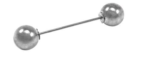 Булавка 2 шара, 4,4см, D1см, золото, шт. Булавки