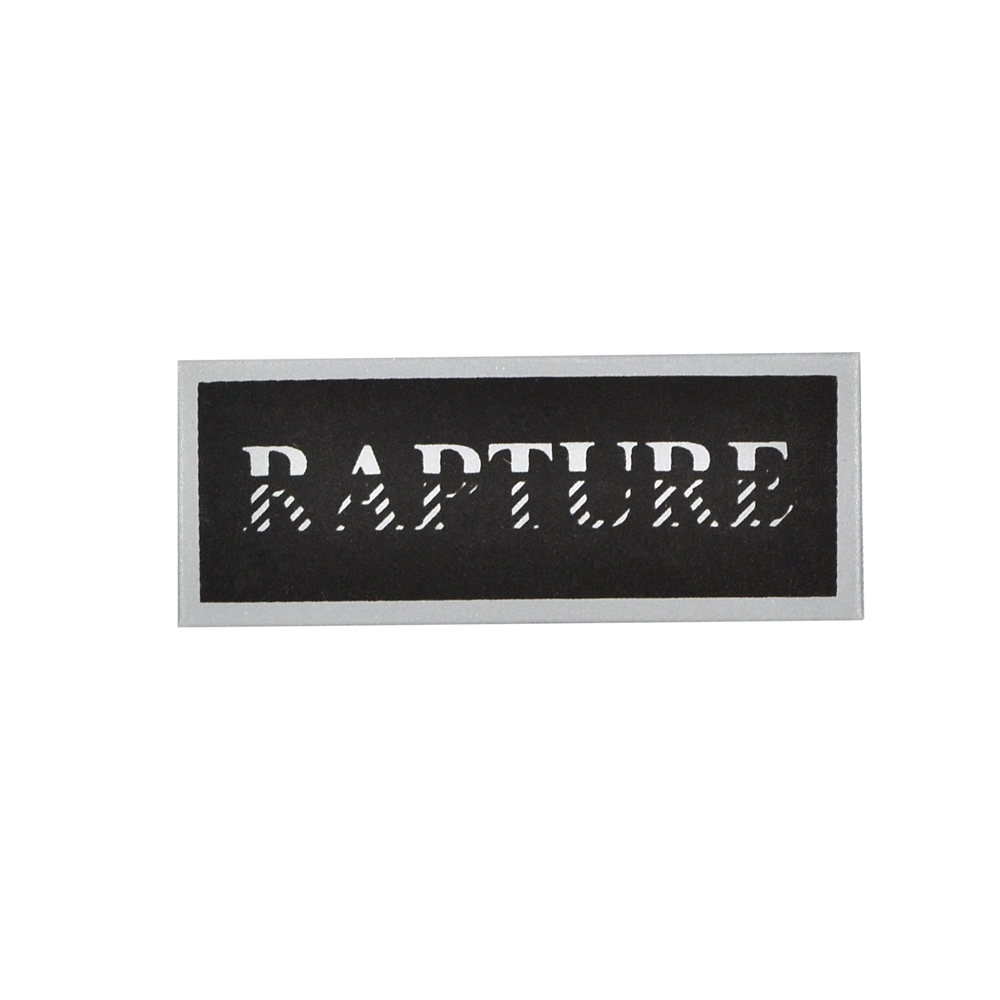 Лейба светоотражающая RAPTURE, 2*5см, черный, серый шт. Лейба Кожзам