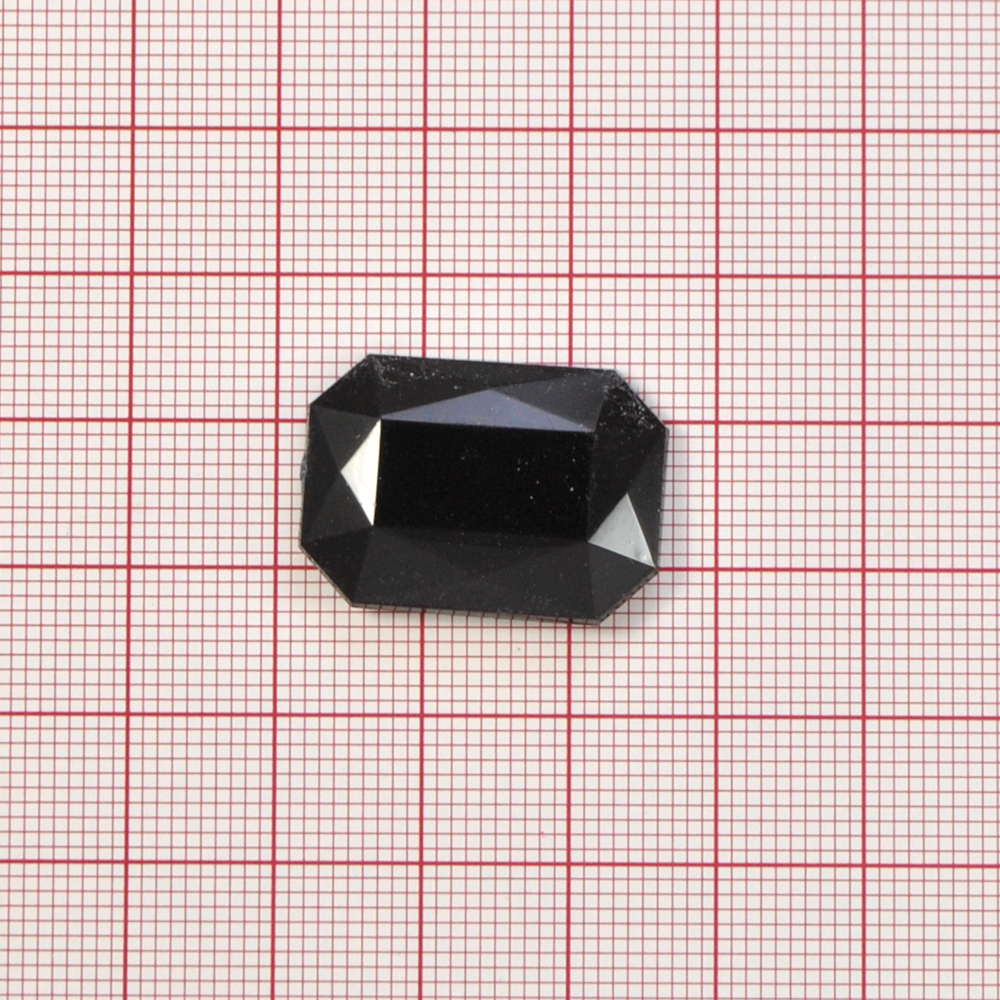 Стразы Д на клей, многогран. 18*25мм черный 37, 1тыс.шт. Стразы на клей